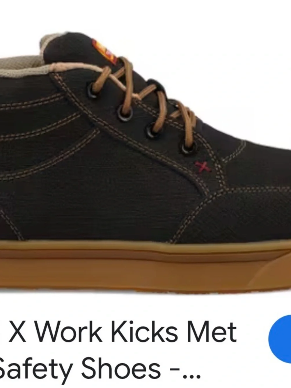 Twisted X Men's Black and Tan Work Boot